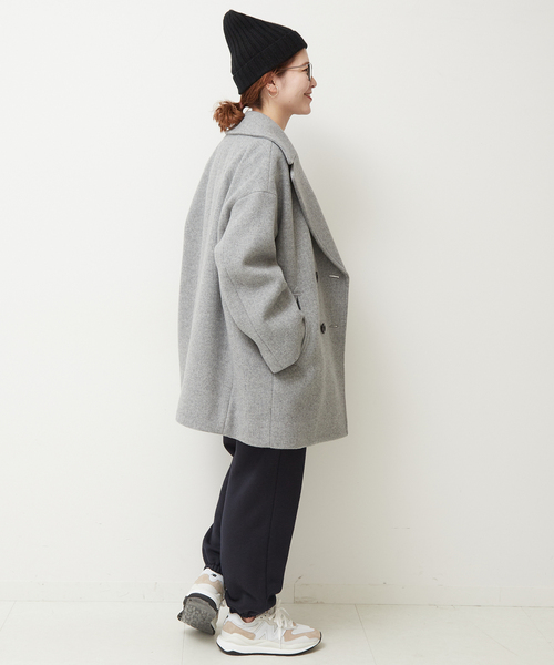 Spick and Span グレー ピーコート Spick and Span グレー ピーコート