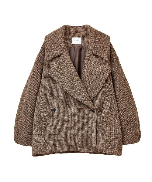 セール】COCOON LINE SHORT COAT（その他アウター）｜MANOF（マノフ