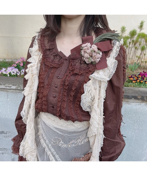 PINK HOUSE（ピンクハウス）の「ブーケ＆リボンコサージュ（ブローチ