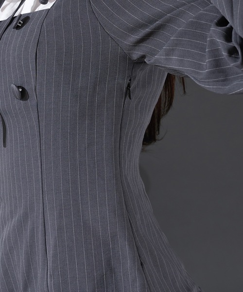 Pal elfy（パルエルフィー）の「クラシカルシャツレイヤードワンピース