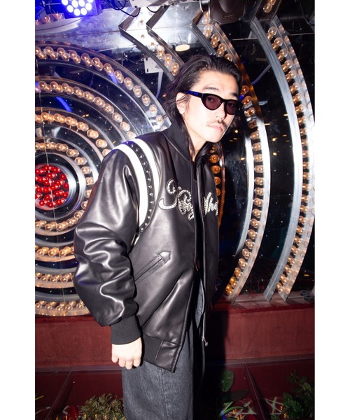 KEBOZ（ケボズ）の「DAC STUDS LEATHER VARSITY JACKET（スタジャン