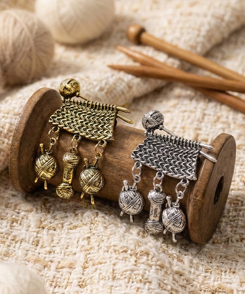 セール】Knit & Purl broach（ブローチ/コサージュ）｜styiro