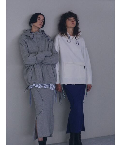 UN3D.（アンスリード）の「カーブラインスウェットスカート（スカート