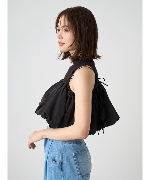 SNIDEL（スナイデル）の「バルーンキャミ×ノースリニットプルオーバー