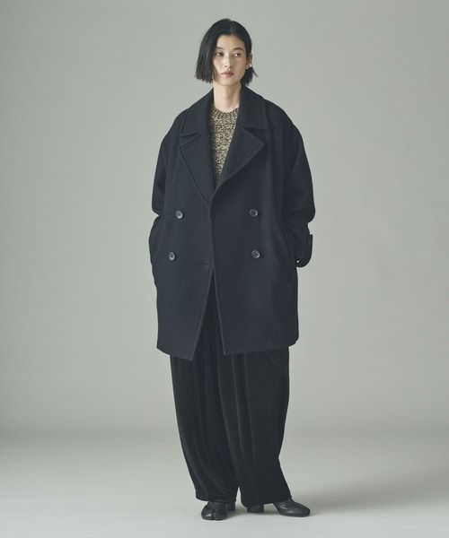 セール】Curensology(カレンソロジー)/メルトンPコート（ピーコート