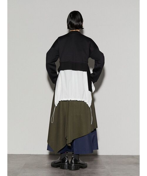 UN3D.（アンスリード）の「リブコンビショートトップ（スウェット