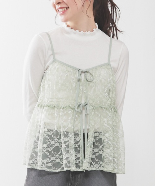 レースキャミソール（キャミソール）｜Honeys（ハニーズ）の