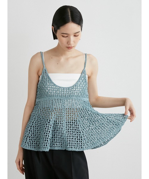 MIESROHE（ミースロエ）の「ﾒｯｼｭﾆｯﾄﾋﾞｽﾁｪ（ニット/セーター）」 - WEAR