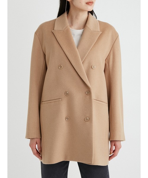 Mila Owen（ミラオーウェン）の「テーラードダブルコートジャケット