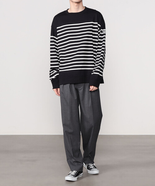 ORCIVAL（オーシバル）の「ORCIVAL | パネルボーダー スウェットプル