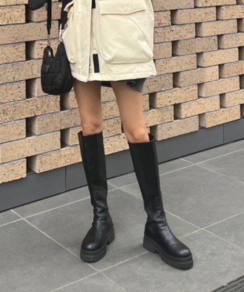 AMAIL（アマイル）の「Side goa bulky longboots（ブーツ）」 - WEAR