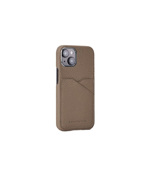 iPhone15)バックカバーケース シュリンクレザー（スマホケース/カバー