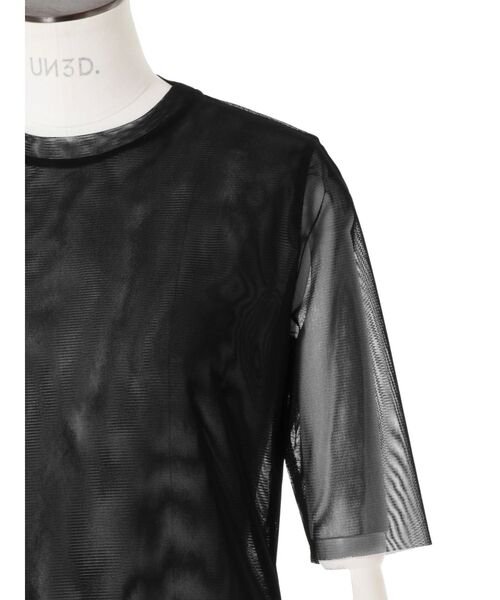 UN3D.（アンスリード）の「H/S MESH TOP / ハーフスリーブメッシュ