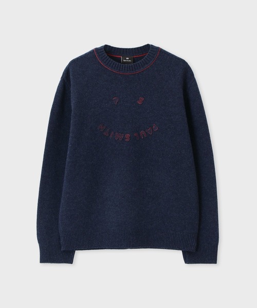 Happy' メリノウール クルーネックニット / 162401 805Z（ニット