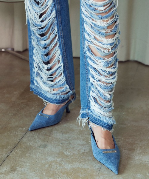 デニムミュール / Denim Mules（パンプス）｜PRANK PROJECT（プランク