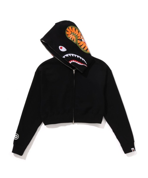 SHARK CROPPED FULL ZIP HOODIE（パーカー）｜A BATHING APE（ア