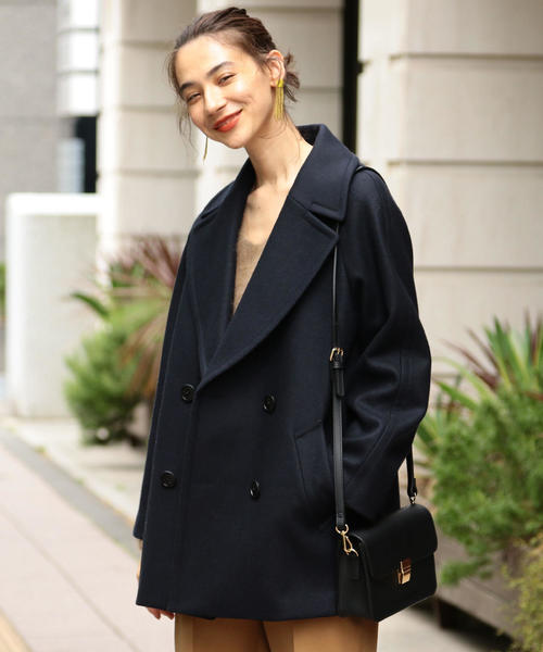 UNITED ARROWS ピーコート ハミルトンウール ミドル丈 冬 UNITED