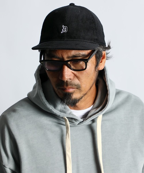 D LOGO' CORDUROY FLAT VISOR CAP：コーデュロイ フラットバイザー