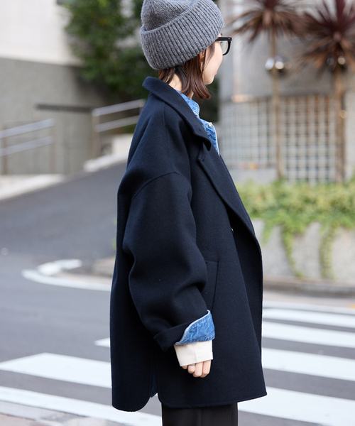 SLOBE IENA（スローブイエナ）の「ダブルフェイススタンドコート