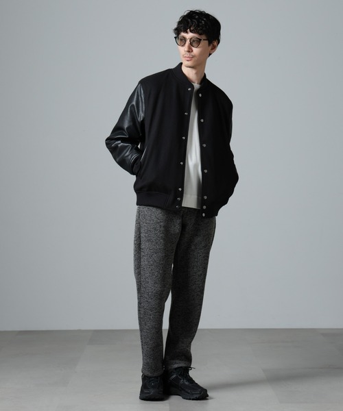 フェイクレザー中綿スタジャン（スタジャン）｜NANO universe（ナノ