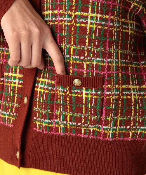 caban（キャバン）の「コットンカシミヤチェックジャカード