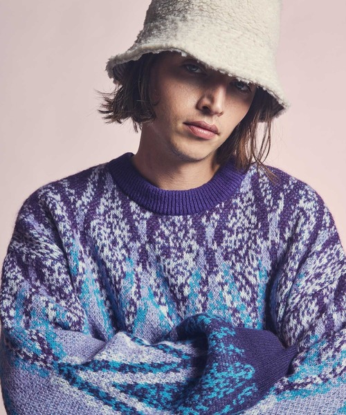 MAISON SPECIAL（メゾンスペシャル）の「《UNISEX》Airy Mohair Argyle