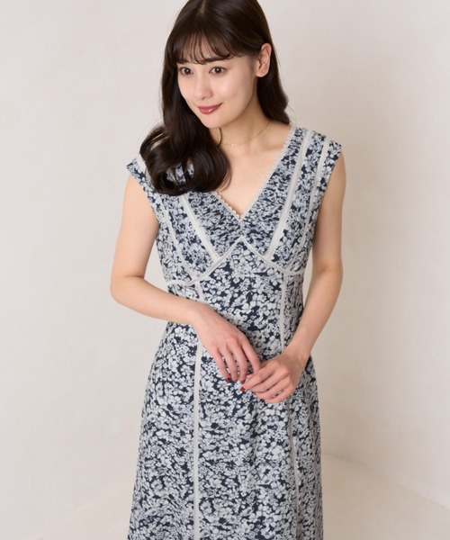 herlipto Lace Trimmed Floral Dress 限定Lace Trimmed Floral Dress