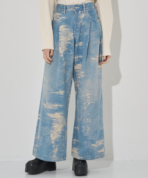 TAAKK/ターク】DENIM WIDE PANTS/ワイドデニムパンツ（デニムパンツ