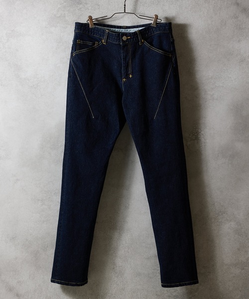TAPERED SKINNY DENIM JEANS ONE WASH/ テーパード スキニー デニム