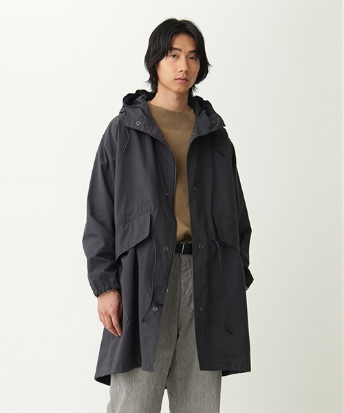 MHL.（エムエイチエル）の「WASHED COTTON NYLON（ステンカラーコート