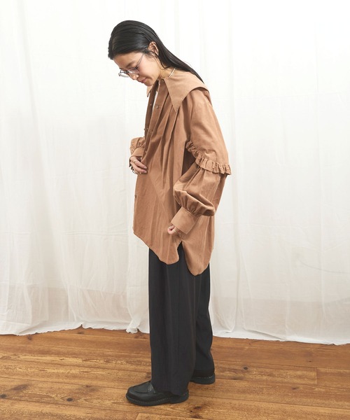 セール】shirt corl blouse（シャツ/ブラウス）｜fig London（フィグ