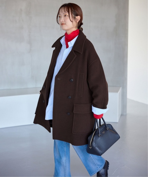 SLOBE IENA（スローブイエナ）の「メルトンビッグPコート（ピーコート