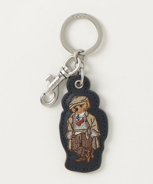 Polo ベア レザー キー フォブ（キーケース/キーアクセサリー）｜POLO