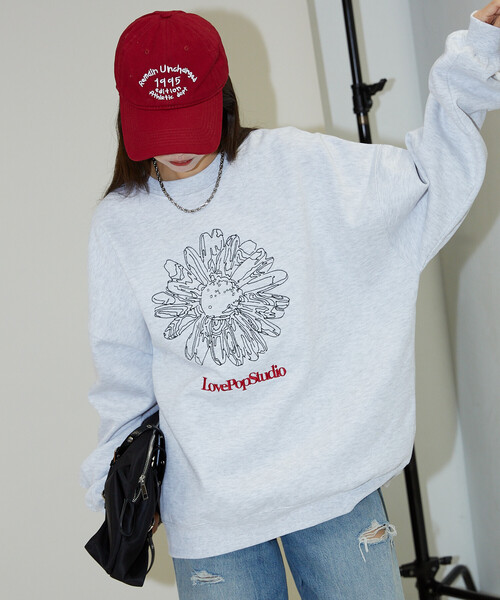 セール】PUBLUX/パブリュクス LOVE POP STUDIO FLOWER EMBROIDERY