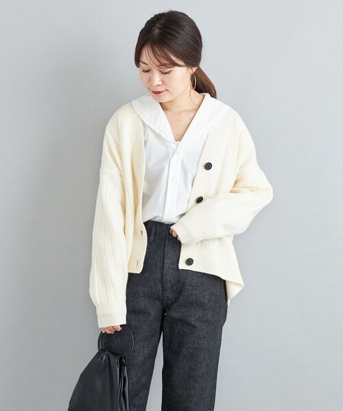 セール】ウールカシミヤ Vネック カーディガン◇（カーディガン/ボレロ