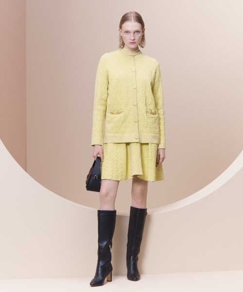 CELFORD（セルフォード）の「◇ロゴふくれジャガードニットワンピース