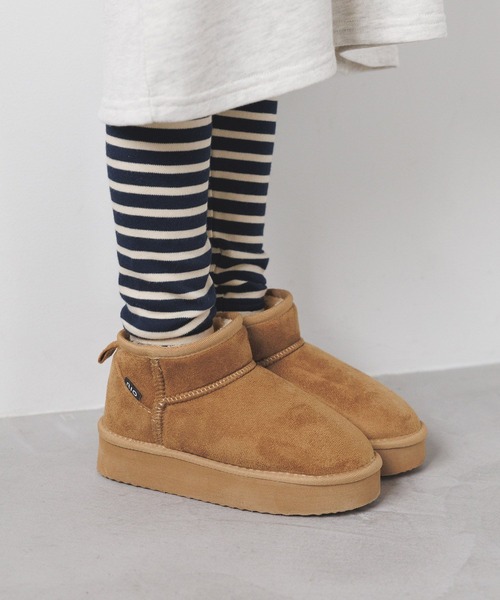 BAYFLOW（ベイフロー）の「厚底ムートンブーツ(KIDS)【19～23cm