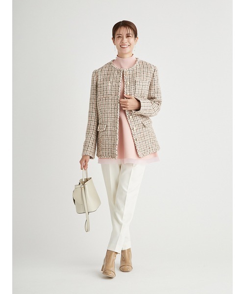 CELFORD（セルフォード）の「パイピングツイードジャケット（ノー