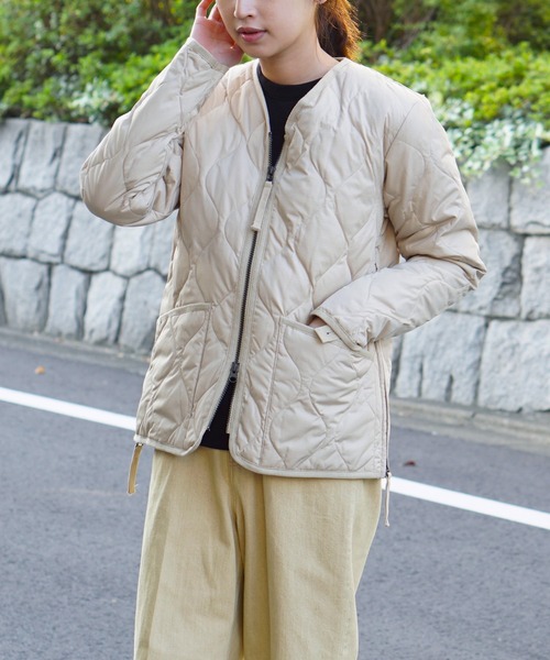 セール】TAION/タイオン MILITARY W-ZIP VNECK DOWN JACKET ミリタリー
