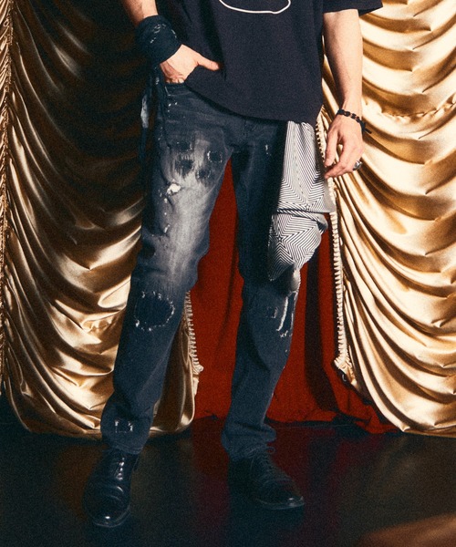 RE: Number (N)ine】VINTAGE CLASH SLIM TAPERED DENIM PANTS（デニム