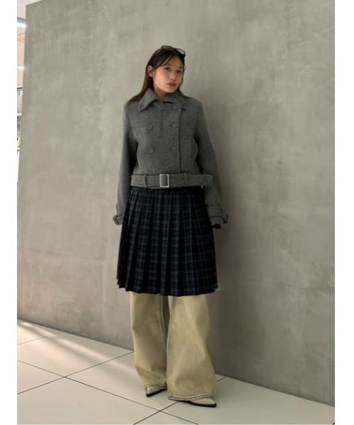 SHORT COMPACT DOUBLE コート（ピーコート）｜LAGUA GEM（ラグアジェム