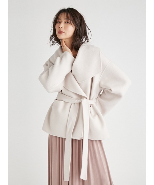 FRAY I.D（フレイアイディー）の「2wayフードショートリバーコート