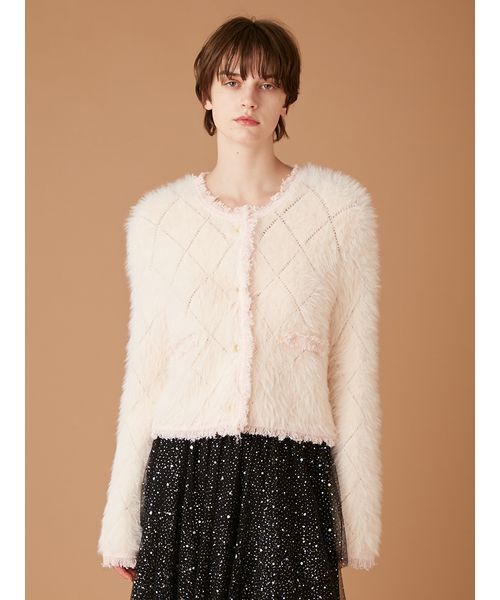 限定カラー】フェザーツイードカーディガン（カーディガン/ボレロ