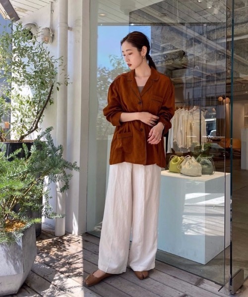 TODAYFUL（トゥデイフル）の「サテンジャガードパイピングシャツ