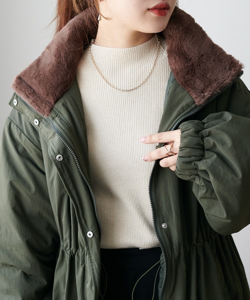 DISCOAT（ディスコート）の「中綿ミリタリーコート（モッズコート