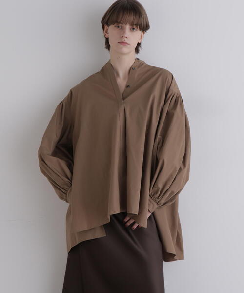 タイプライターギャザーブラウス（シャツ/ブラウス）｜LE PHIL