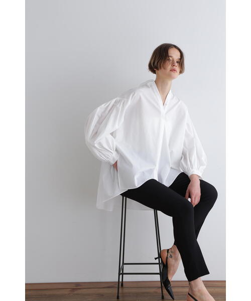タイプライターギャザーブラウス（シャツ/ブラウス）｜LE PHIL