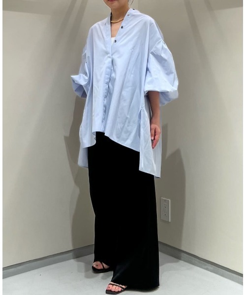 タイプライターギャザーブラウス（シャツ/ブラウス）｜LE PHIL