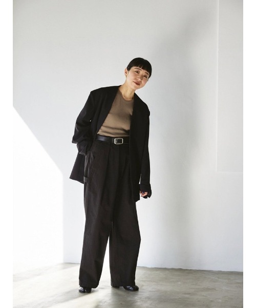 TODAYFUL（トゥデイフル）の「Collerless Twill Jacket（ノーカラー