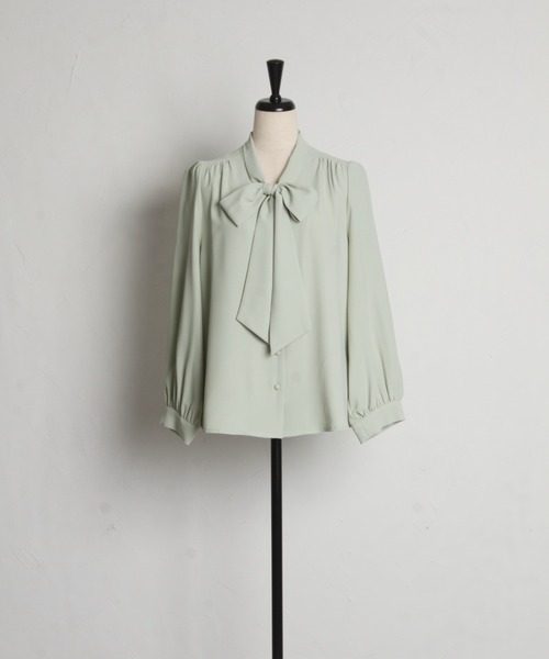 ZOZO限定再販】ボウタイりぼん長袖ブラウス（シャツ/ブラウス）｜tocco